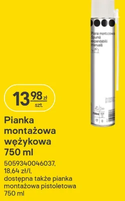 Pianka montażowa wężykowa promocja w Castorama