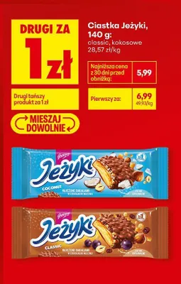 Ciastka Jeżyki Coconut Goplana promocja w Biedronka