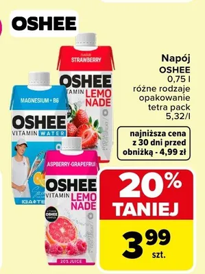 Napój różne rodzaje opakowanie tetra pack promocja w Carrefour