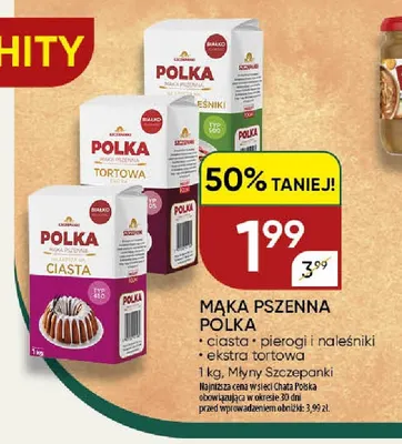 Mąka pszenna Polka ekstra tortowa promocja w Chata Polska