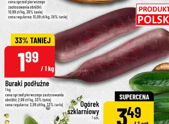 Buraki podłużne promocja w POLOmarket