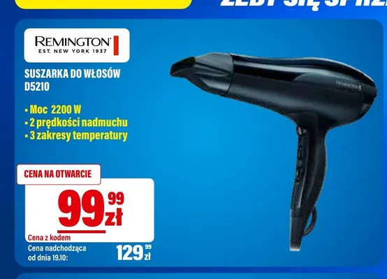 Suszarka do włosów D5210 Remington promocja w RTV EURO AGD