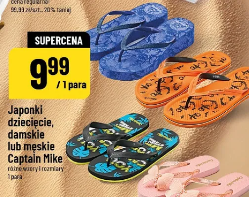 Japonki dziecięce Captain Mike promocja w POLOmarket