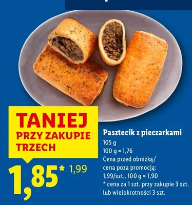 Pasztecik z pieczarkami promocja w Lidl
