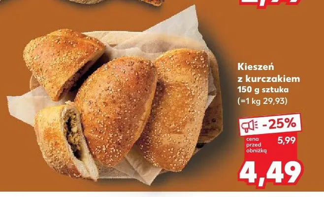 Kieszeń z kurczakiem promocja w Kaufland
