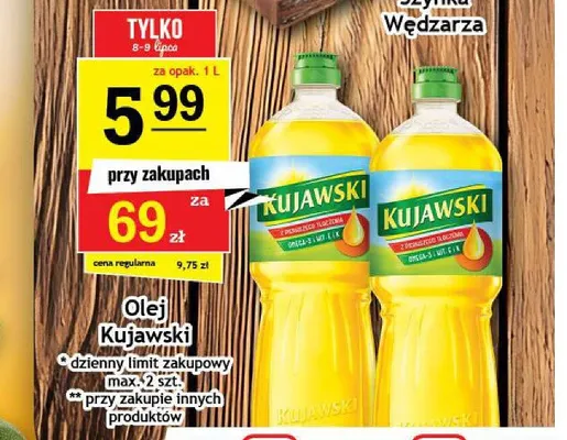 Olej rzepakowy Kujawski promocja w Gram Market