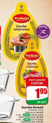 Szynka z kurcząt Podlaski promocja w Dino