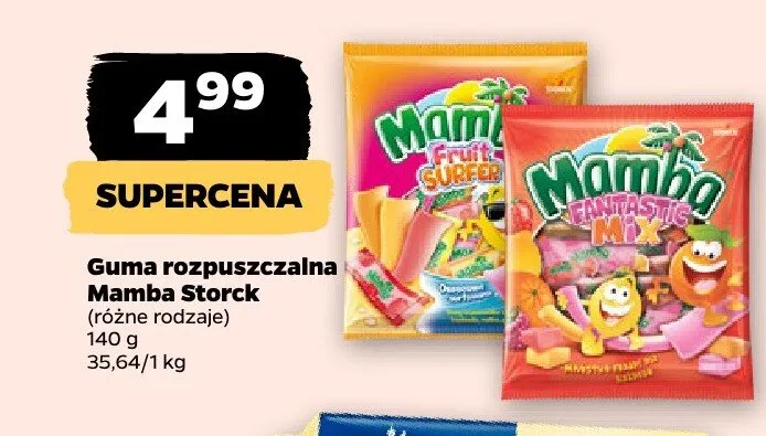 Guma rozpuszczalna Mamba Storck promocja w Netto