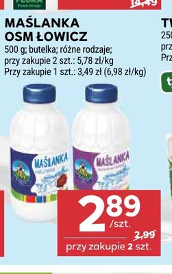 Maślanka naturalna OSM Łowicz promocja w Stokrotka
