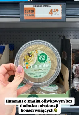 Hummus oliwkowy promocja w Biedronka