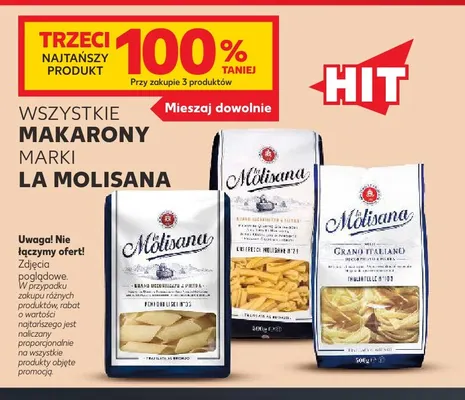Makaron Pennoni Lisci La Molisana promocja w Kaufland