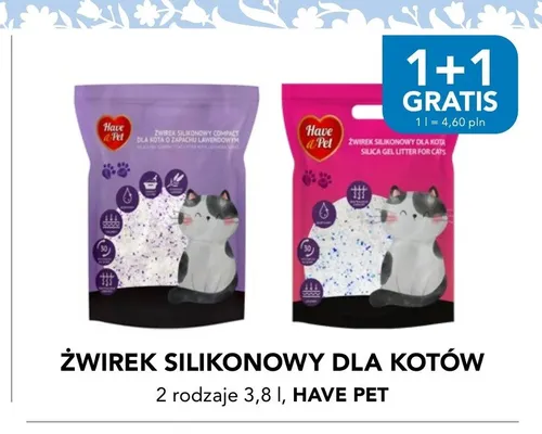 Żwirek silikonowy dla kotów lawendowy Have Pet promocja w Aquael zoo