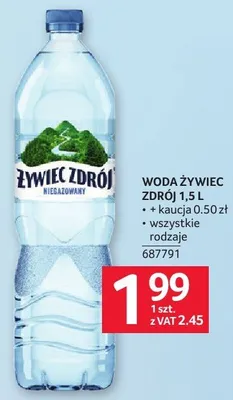 Woda Żywiec Zdrój 1.5 l promocja w Selgros