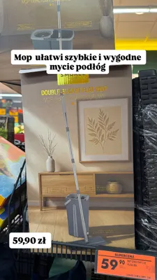 Mop płaski dwukomorowy Smukee Home promocja w Biedronka