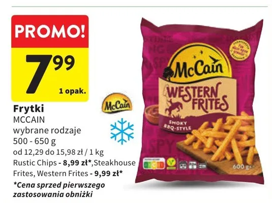 Frytki wybrane rodzaje promocja w Intermarche