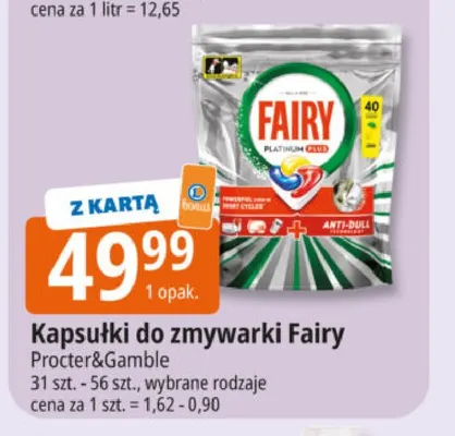 Kapsułki do zmywarki Fairy promocja w Leclerc