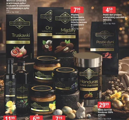 Truskawki w czekoladzie w truskawkowym pytku promocja w Leclerc