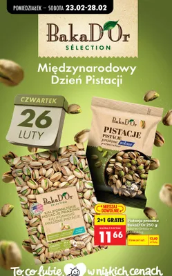 Pistacje prażone kalifornijskie niesolone promocja w Biedronka