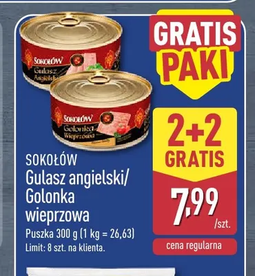 Golonka wieprzowa Sokołów promocja w Aldi