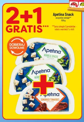 Ser Apetina Snack Sundried Tomatoes promocja w POLOmarket