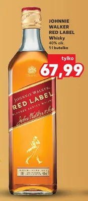 Whisky Red Label 40% alk. promocja w Kaufland