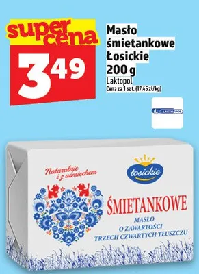 Masło śmietankowe łowickie promocja w TOPAZ