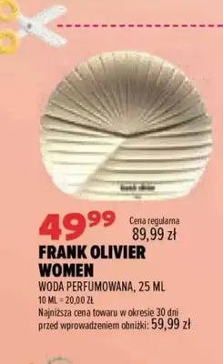Woda perfumowana Frank Olivier Women promocja w Drogerie Natura
