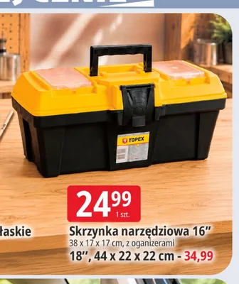 Skrzynka narzędziowa Topex 18" promocja w Leclerc