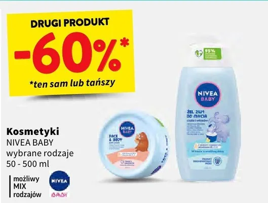 Kosmetyki wybrane rodzaje 50-500 ml promocja w Intermarche