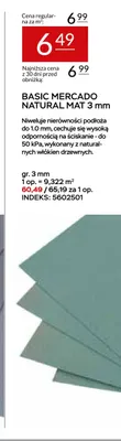 Podkład pod panele Basic Mercado Natural Mat 3 mm promocja w Abra Meble