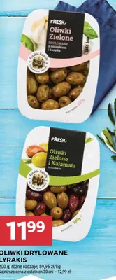 Oliwki zielone drylowane Lyrakis z czosnkiem i bazylią promocja w Stokrotka