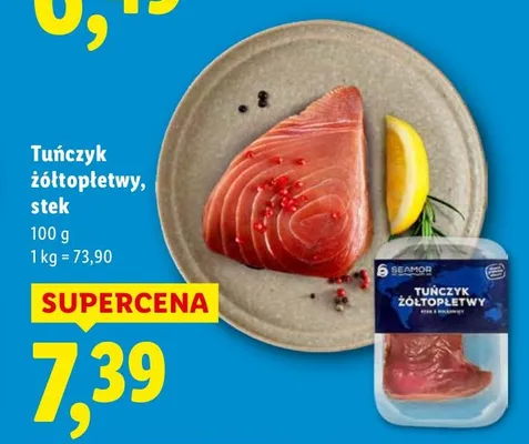 Tuńczyk żółtopłetwy, stek promocja w Lidl