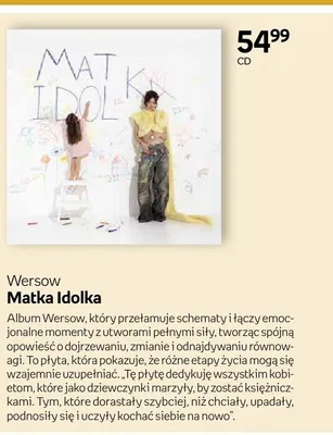 Płyta CD Wersow Matka Idolka promocja w Dzień Dziecka