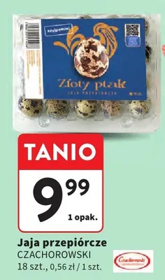 Jaja przepiórcze 18 szt., 0,56 zł / 1 szt. promocja w Intermarche