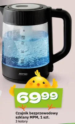 Czajnik bezprzewodowy szklany MPM promocja w Twój Market