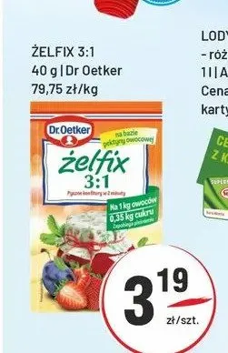 Żelfix 3:1 Dr. Oetker promocja w Sedal