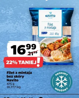 Filet z mintaja bez skóry Navito promocja w Netto