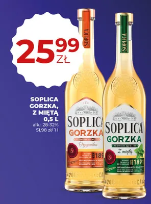 Wódka Soplica Gorzka z miętą 0,5L promocja w Duży Ben