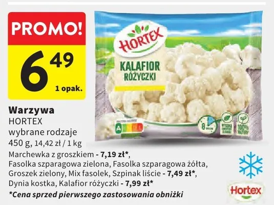 Warzywa wybrane rodzaje Hortex promocja w Intermarche