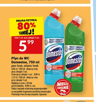 Płyn do WC Domestos promocja w Twój Market