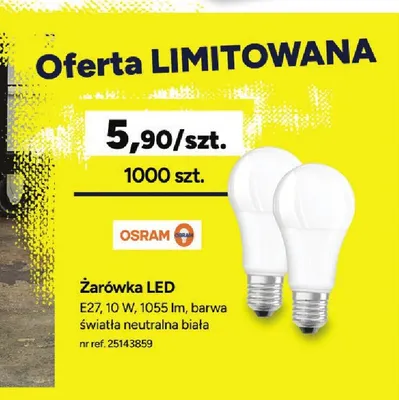 Żarówka LED Osram promocja w Bricoman