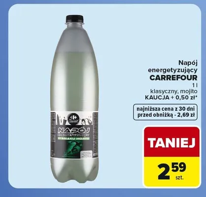 Napój energetyzujący mojito Carrefour Classic promocja w Carrefour Market
