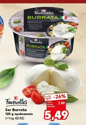 Ser Burrata Favourites promocja w Kaufland