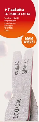Pilniki do paznokci dwustronne gradacja 100/180 Semilac promocja w Rossmann