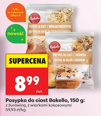 Posypka do ciast z żurawiną promocja w Biedronka