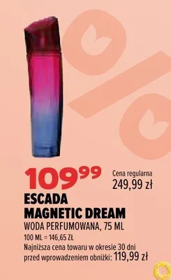 Woda perfumowana Escada Magnetic Dream promocja w Drogerie Natura