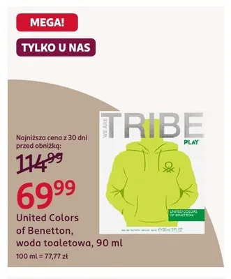 Woda toaletowa United Colors of Benetton promocja w Rossmann