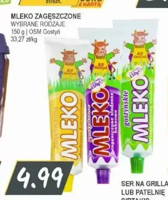 Mleko zagęszczone Gostyń promocja w Słoneczko