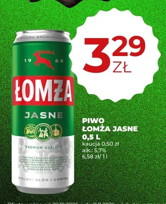 Piwo Łomża promocja w Duży Ben