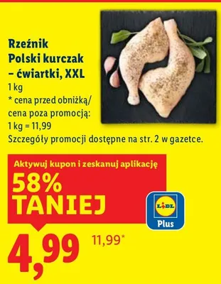 Kurczak Rzeźnik Polski - ćwiartki, XXL promocja w Lidl